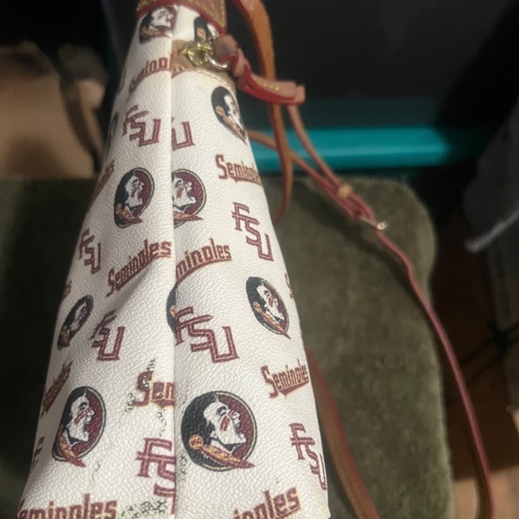 Dooney & Bourke Florida State Seminoles, FSU Crossbody Twin Zipper Bag / Purse - Picture 5 of 6